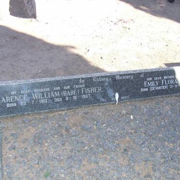 FISHER Clarence William 1912-1967 &amp; Emily Flora DEVANTIER 1923-1999