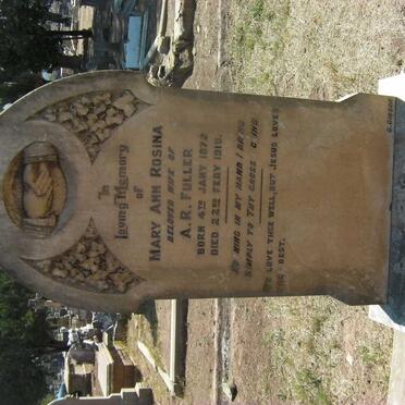 FULLER Mary Ann Rosina 1872-1916