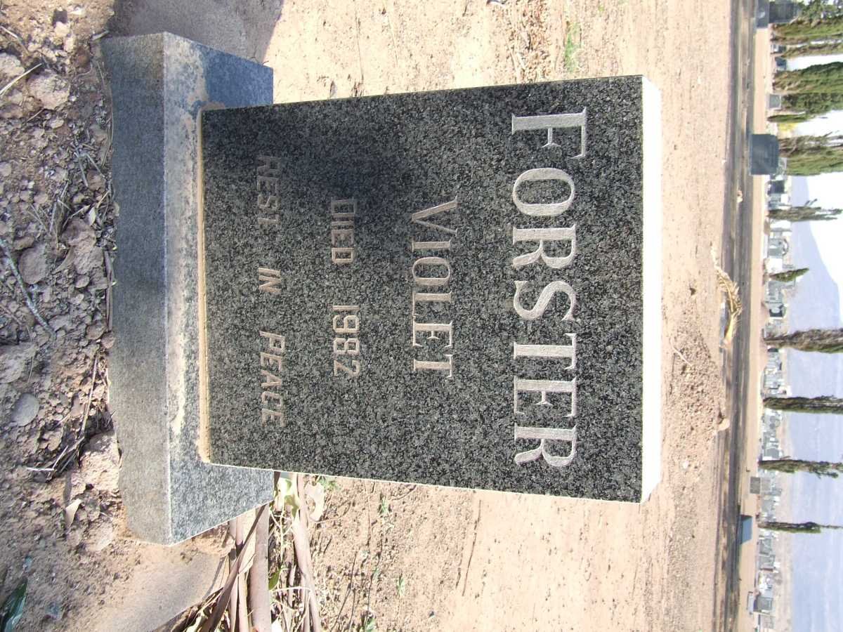 FORSTER Violet -1982