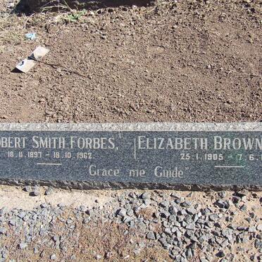 FORBES Robert Smith 1897-1962 &amp; Elizabeth Brown 1905-1969