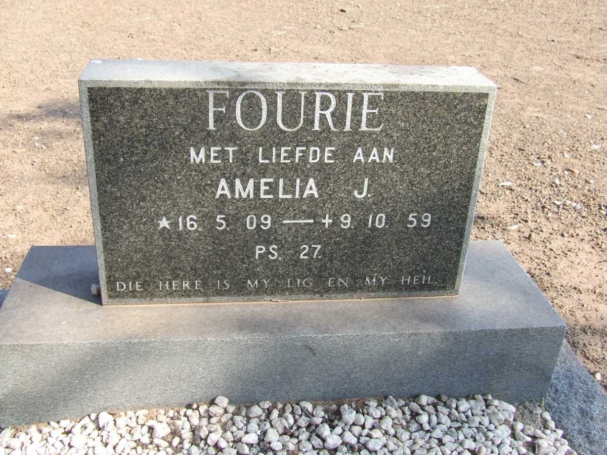 FOURIE Amelia J. 1909-1959