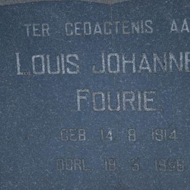 FOURIE Louis Johannes 1914-1956