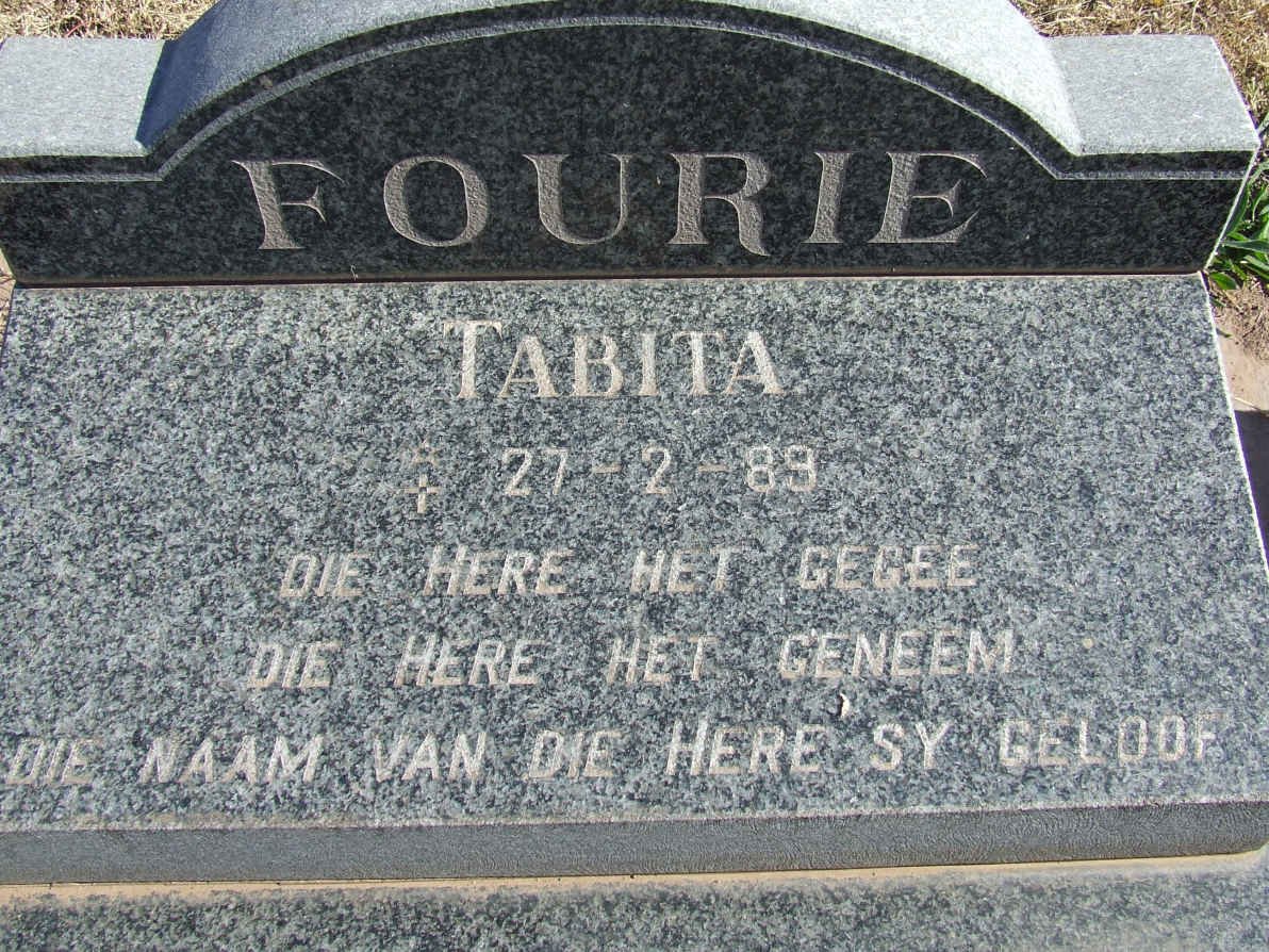 FOURIE Tabita -1989