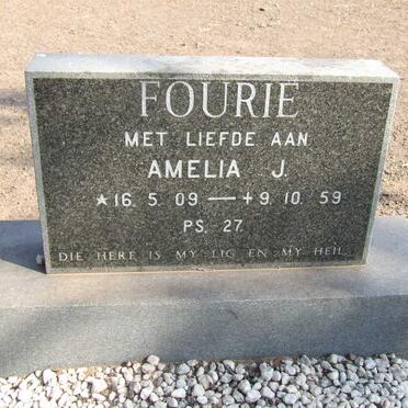 FOURIE Amelia J. 1909-1959
