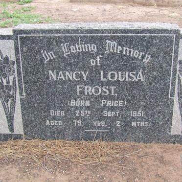 FROST Nancy Louisa nee PRICE -1951