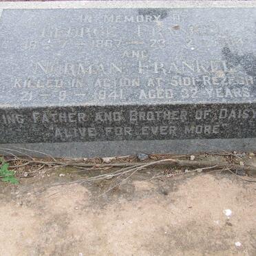 FRANKEL George 1867-1934 :: FRANKEL Norman -1941