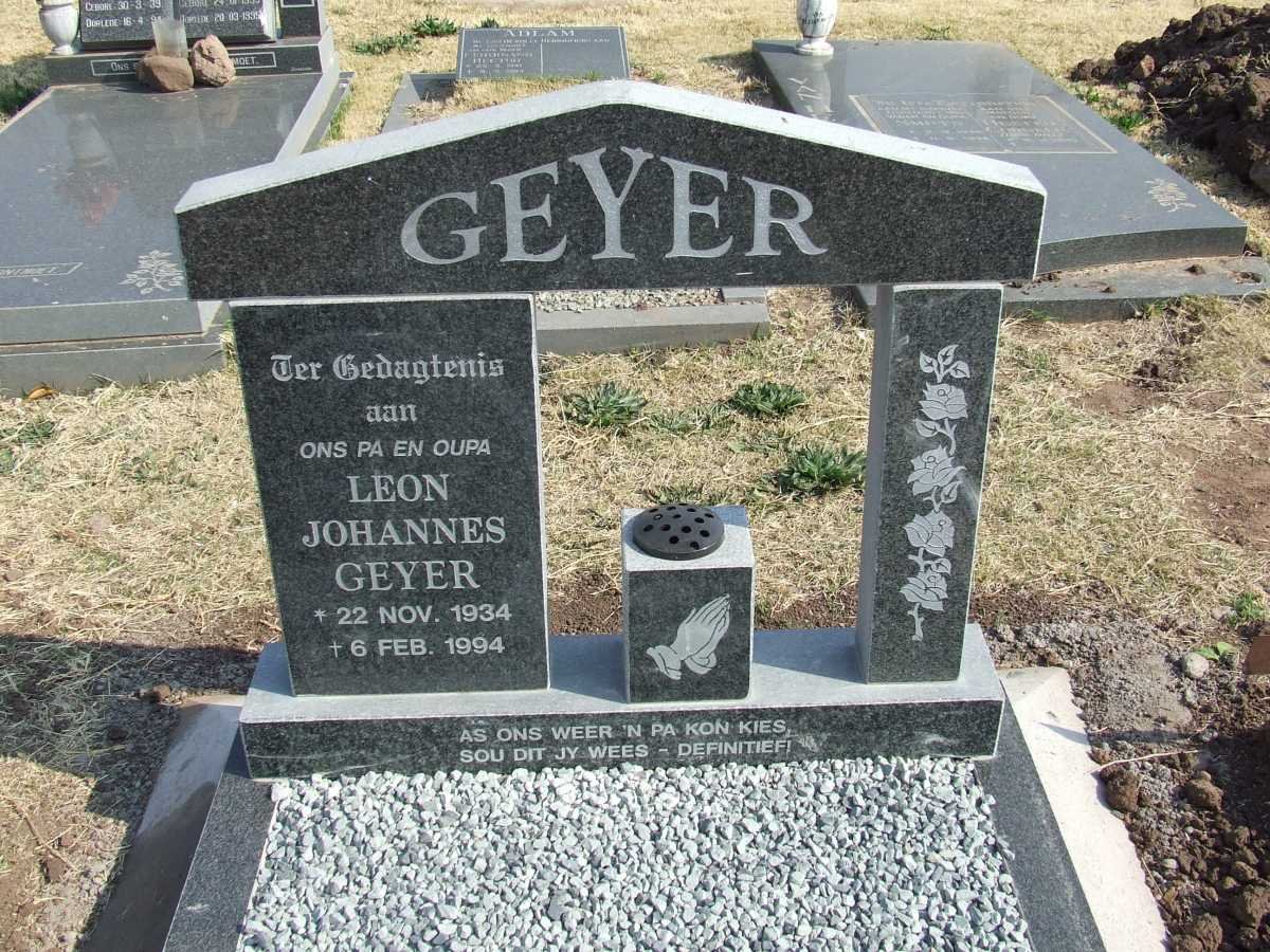 GEYER Leon Johannes 1934-1994
