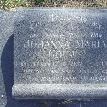 GOUWS Johanna Maria 1922-1994