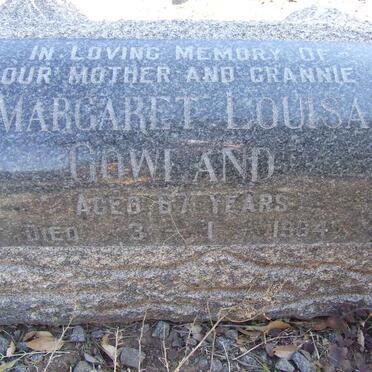 GOWLAND Margaret Louisa -1984