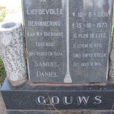 GOUWS Samuel Daniel 1906-1973