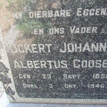 GOOSEN Ockert Johannes Albertus 1859-1946