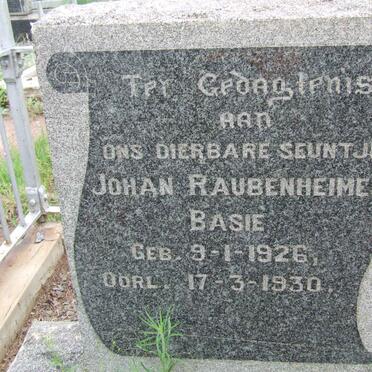RAUBENHEIMER Johan 1926-1930