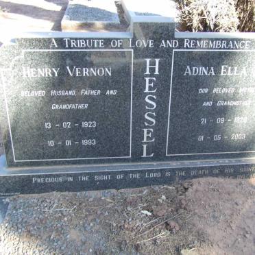 HESSEL Henry Vernon 1923-1993 &amp; Adina Ella BERNDT 1920-2003