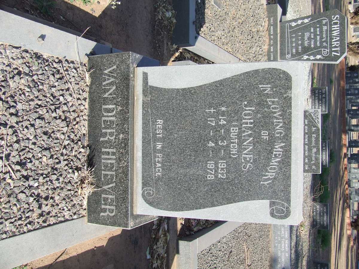HEEVER Johannes, van der 1932-1978
