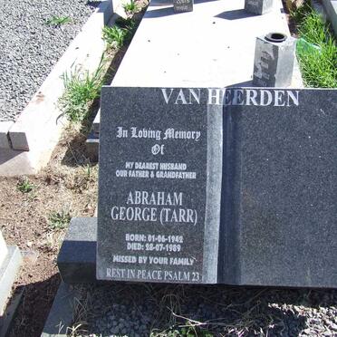 HEERDEN Abraham George, van  1942-1989