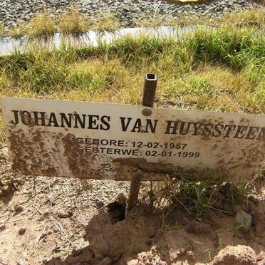 HUYSSTEEN Johannes, van 1957-1999