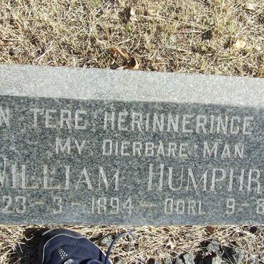 HUMPHREY William 1894-1965