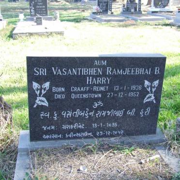 HARRY Sri Vasantibhen Ramjeebhai B. 1936-1952