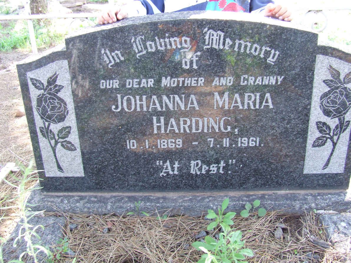 HARDING Johanna Maria 1869-1961