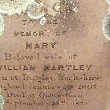 HARTLEY Mary 1807-1873