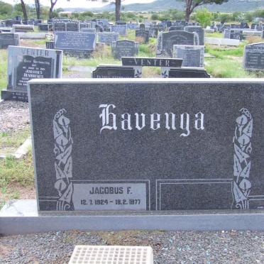HAVENGA Jacobus F. 1924-1977