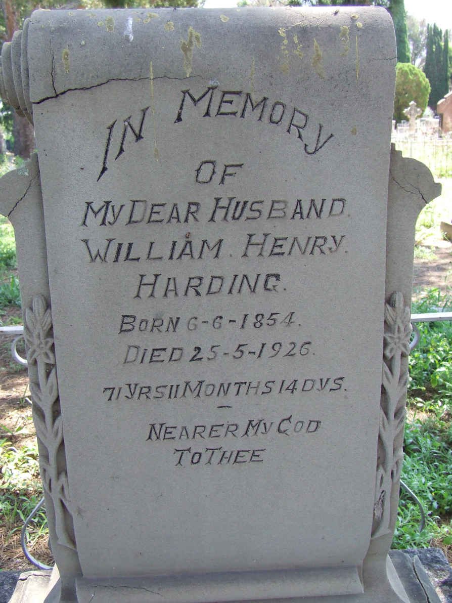 HARDING William Henry 1854-1926