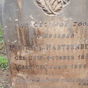 HARTSENBERG Martin L. 1897-1920