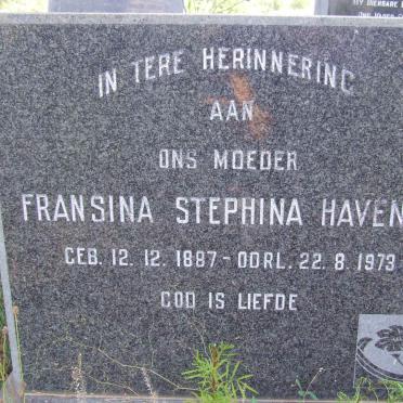 HAVENGA Fransina Stephina 1887-1973