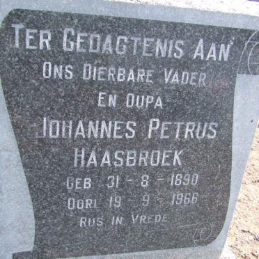 HAASBROEK Johannes Petrus 1890-1966