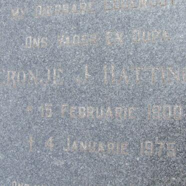 HATTINGH Cronje J. 1900-1975