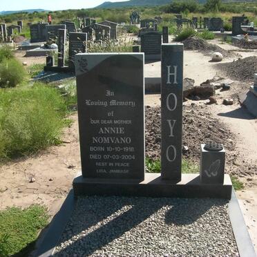 HOYO Annie Nomvano 1918-2004
