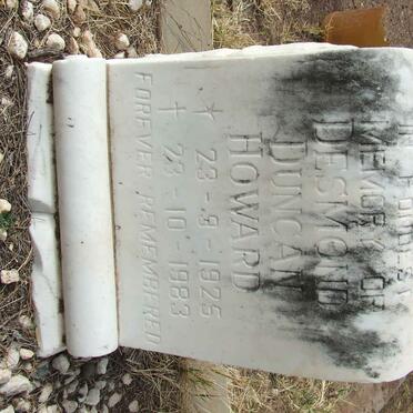 HOWARD Desmond Duncan 1925-1983