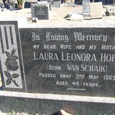 HOFT Laura Leonora nee VAN SCHAIK -1962