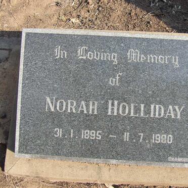 HOLLIDAY Norah 1895-1980
