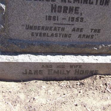 HORNE Jane Emily 1885-1975