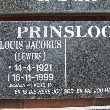 PRINSLOO Louis Jacobus 1921-1999