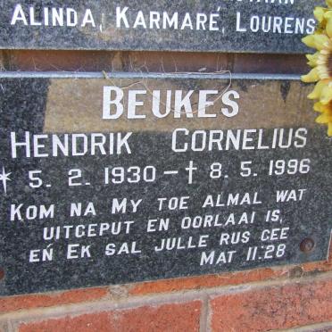 BEUKES Hendrik Cornelius 1930-1996