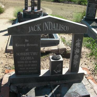 JACK Nobesuthu Gloria 1964-2003