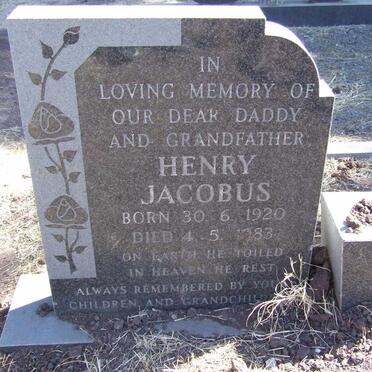 JACOBUS Henry 1920-1983