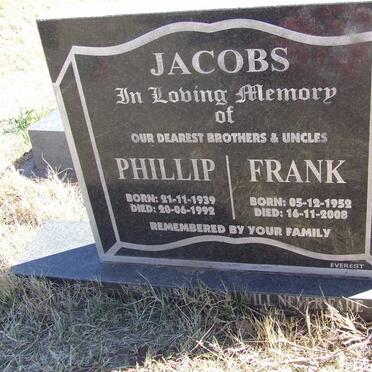 JACOBS Phillip 1939-1992 :: JACOBS Frank 1952-2008