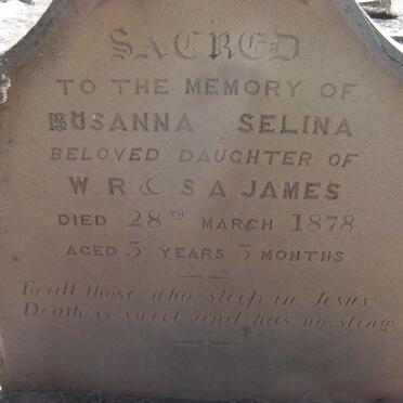 JAMES Susanna Selina -1878