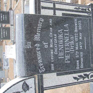 JACOBS Hendrika Pieternella nee BOUWER 1922-2003