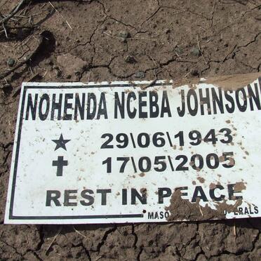 JOHNSON Nohenda Nceba 1943-2005