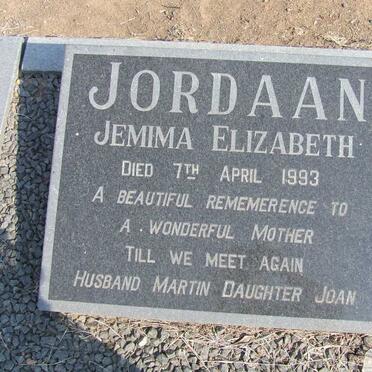 JORDAAN Jemima Elizabeth -1993