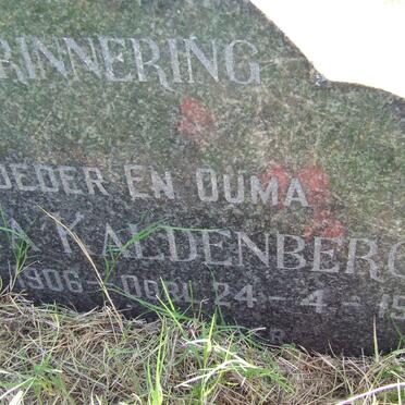 KALDENBERG Memory Sophia nee MALONEY 1906-1969