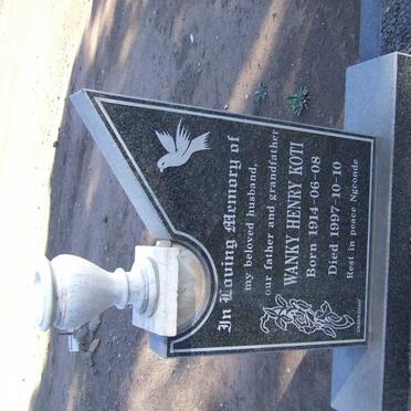 KOTI Wanky Henry 1914-1997