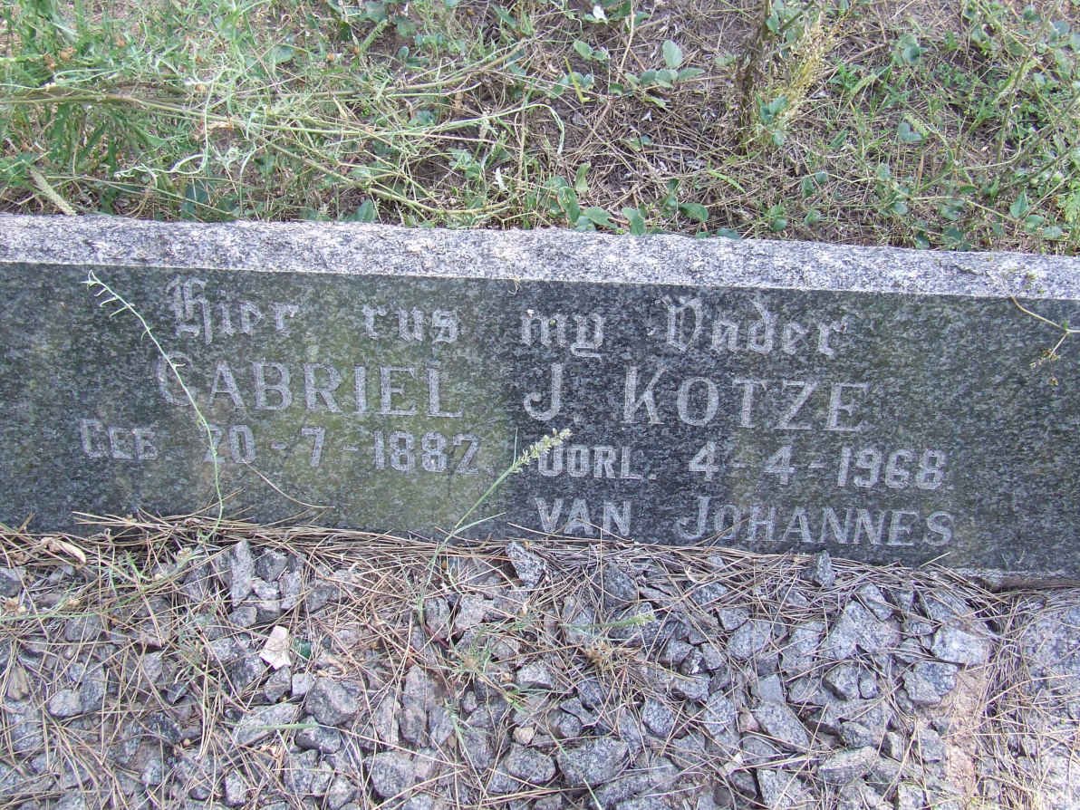 KOTZE Gabriel J. 1882-1968