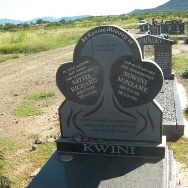 KWINI Sayiti Richard 1928-1995 &amp; Nowini Nonzame 1930-2005