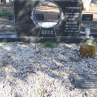 KIRK Noel Benison 1930-1989 :: KIRK Trevor Donald 1961-2005