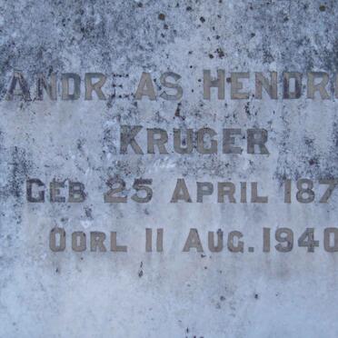 KRUGER Andreas Hendrik 1877-1940